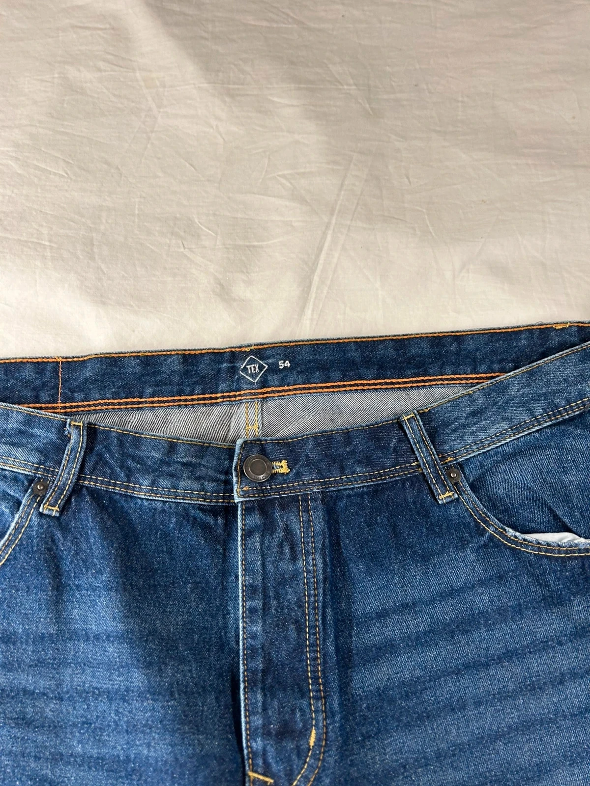 Navy blue tex straight jeans size 54 – photo 3